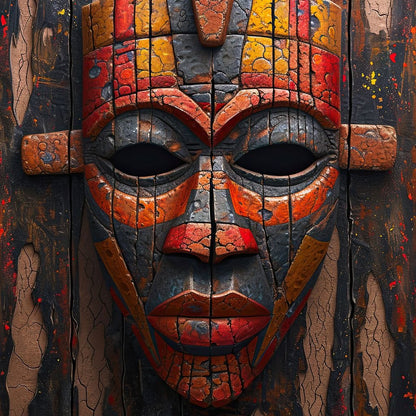 Ancient Tribal Resilience Canvas Wall Art