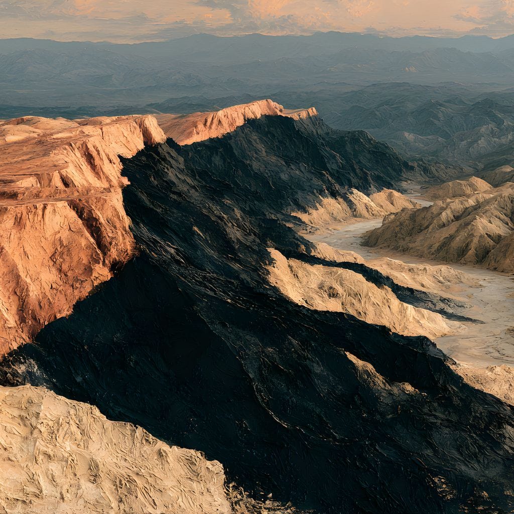 Forgotten Ridges Of Time Canvas Wall Art