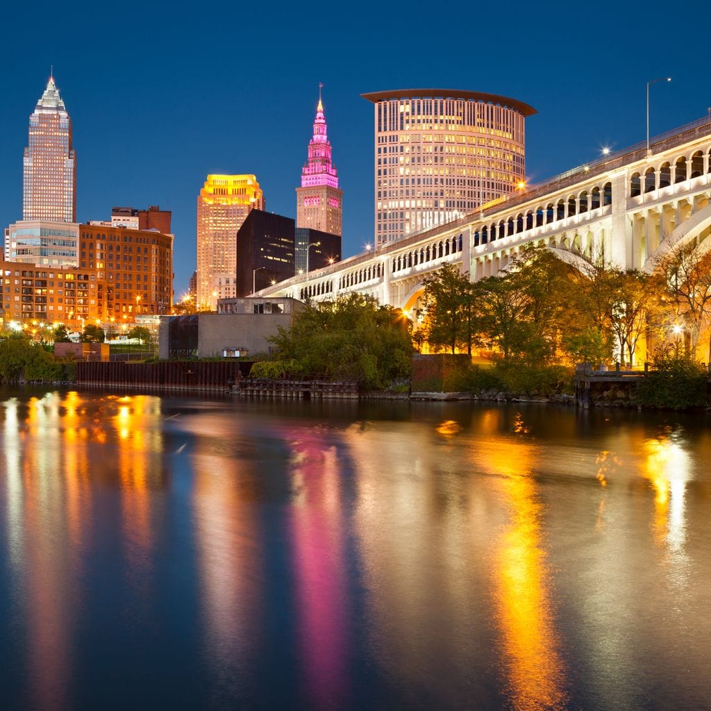 Cleveland Skyline Canvas Wall Art