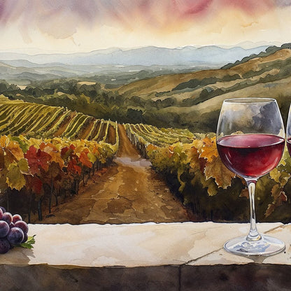 Vineyard Serenity Canvas Wall Art