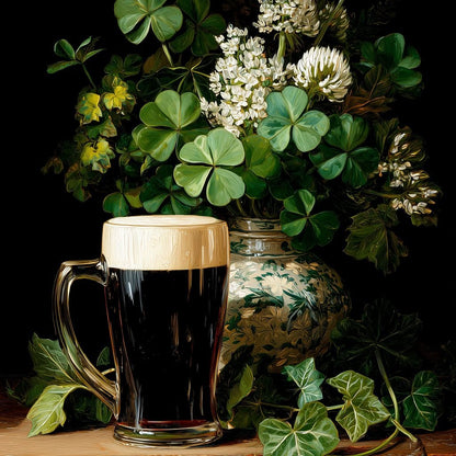 Clover Cream Stout Canvas Wall Art