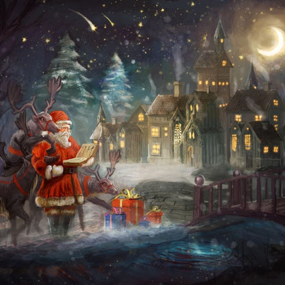 Santa Claus Canvas Wall Art