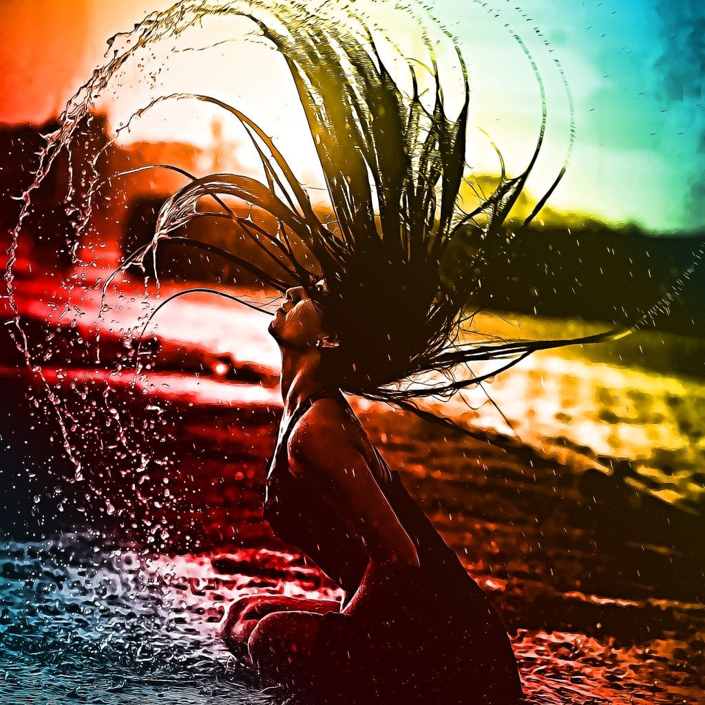 Neon Summer Days Canvas Wall Art