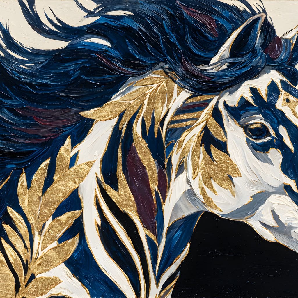 Galloping Midnight Majesty Canvas Wall Art