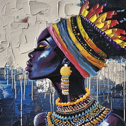 Sapphire Dreams of Africa Canvas Wall Art