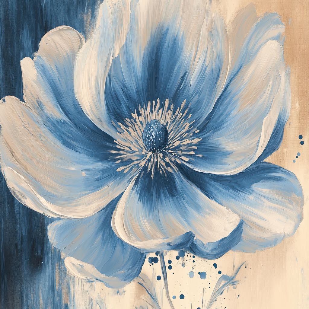 Flowering Tranquil Petals Canvas Wall Art