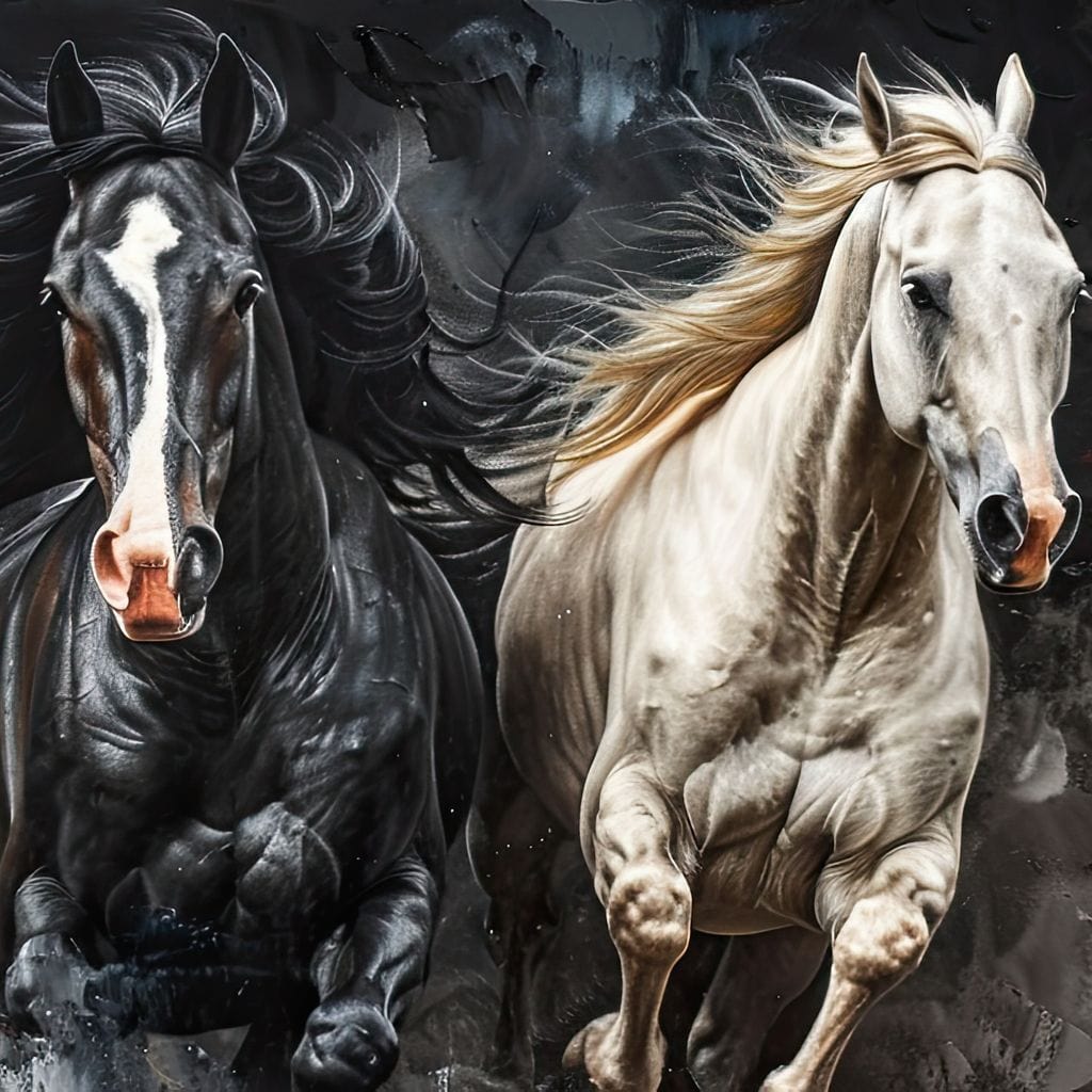 Gallop Through Wild Breeze Canvas Wall Art