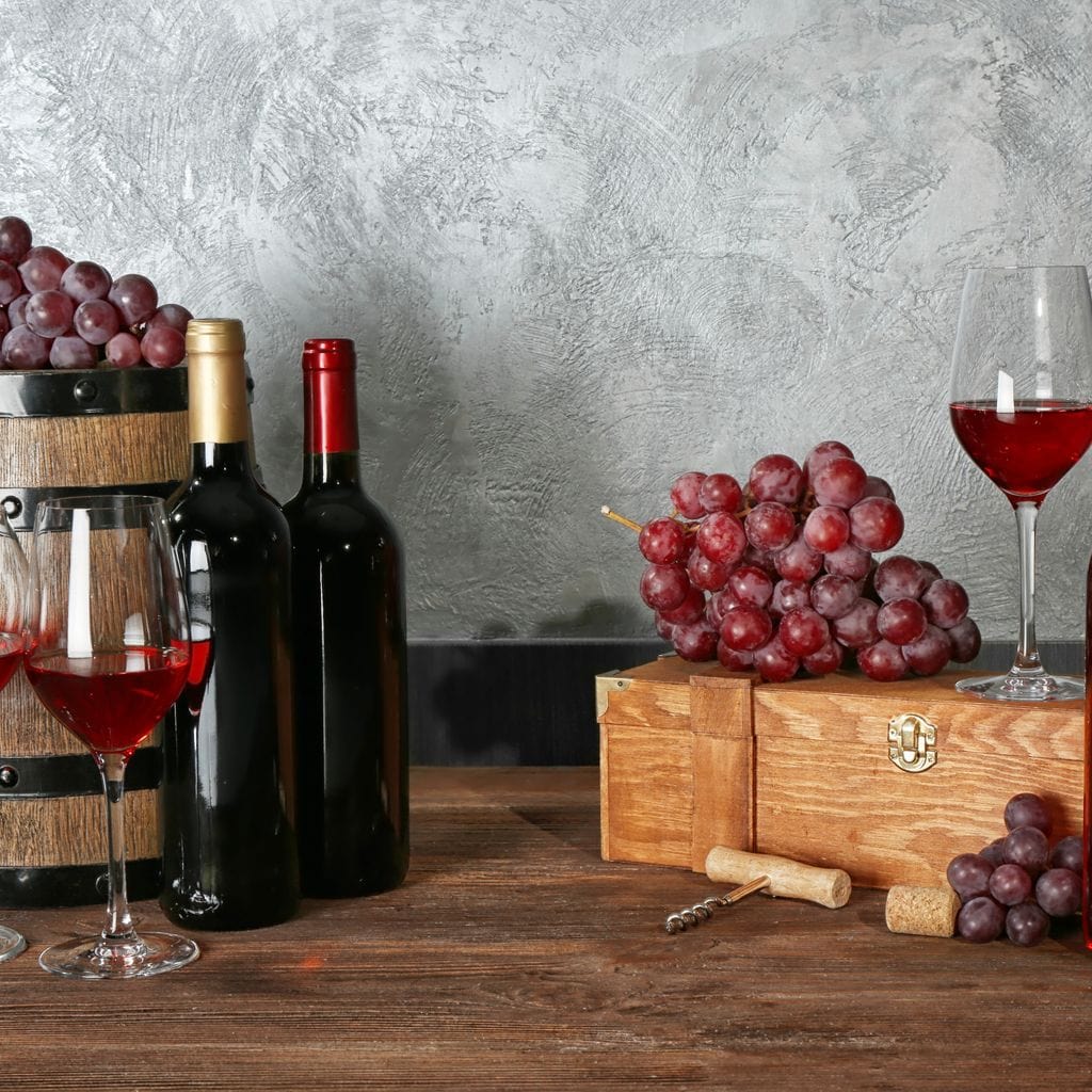 Red Wine Table Canvas Wall Art