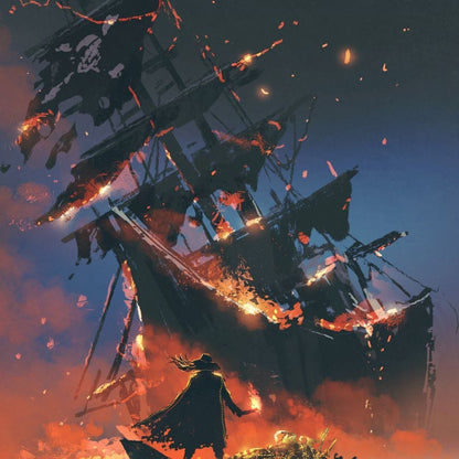 Stealing The Treasure Canvas Wall Art