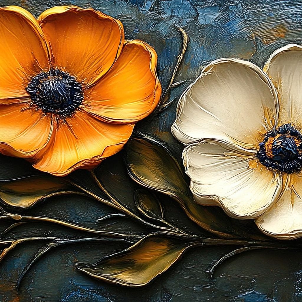 Floral Symphony of Vibrant Colors Canvas Wall Art