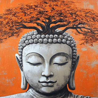Buddha Tranquility Tree Spirit Canvas Wall Art