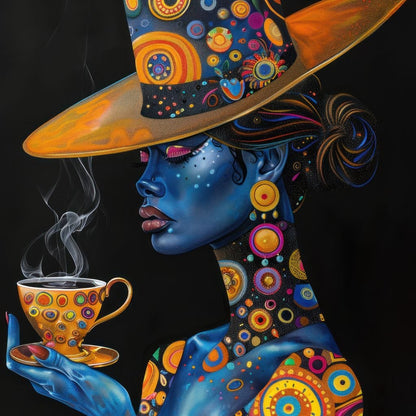 Astral Afternoon Tea Canvas Wall Art