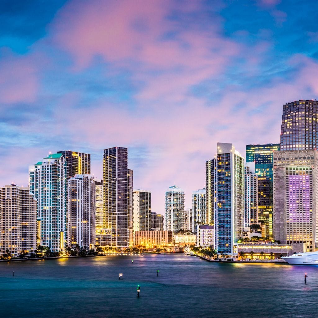 Downtown Miami Canvas Wall Art