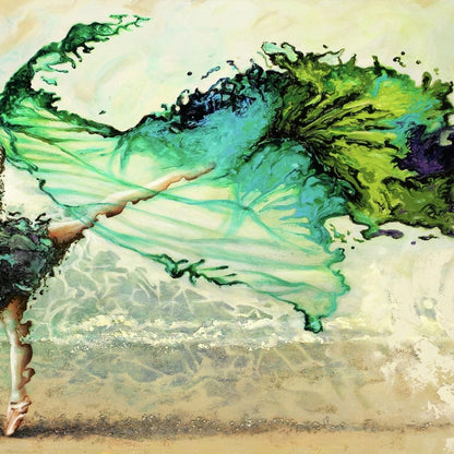 Ballerina Butterfly Canvas Wall Art