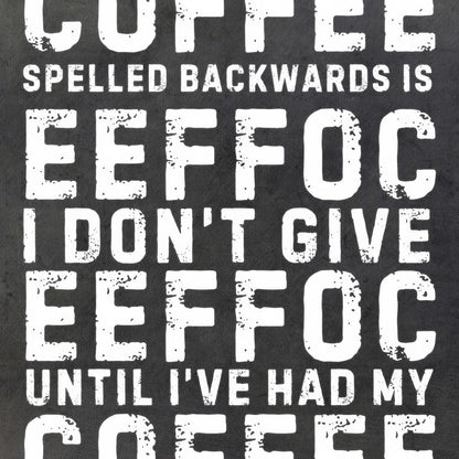 Morning Fuel Bold Typo Humor Canvas Wall Art