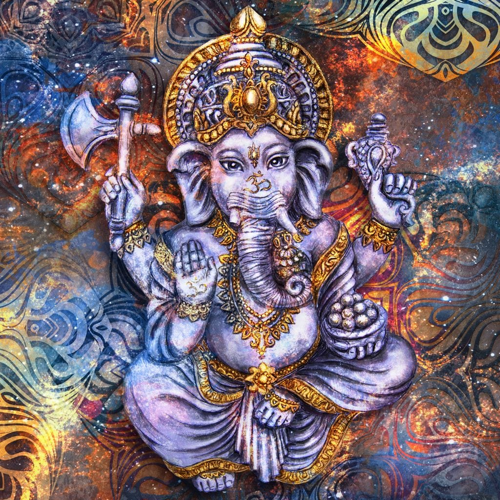 Spiritual Ganesha Canvas Wall Art