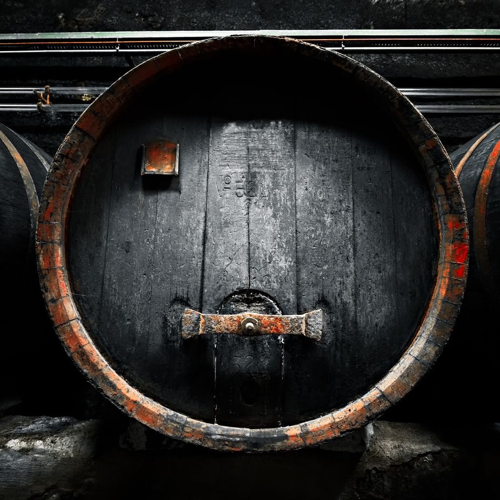 Traditional Wood Barrel Canvas Wall Art