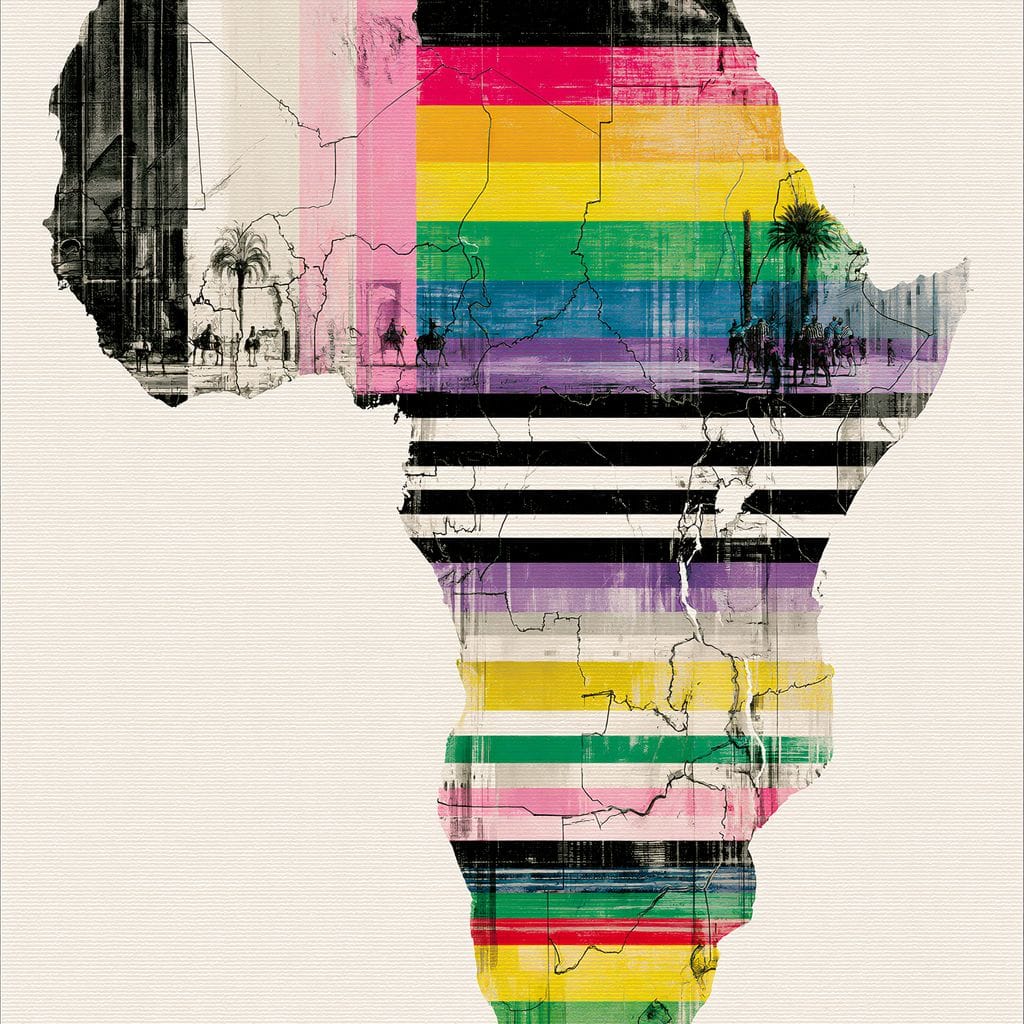 Vibrant Rhythms Across A Changing Continent Canvas Wall Art