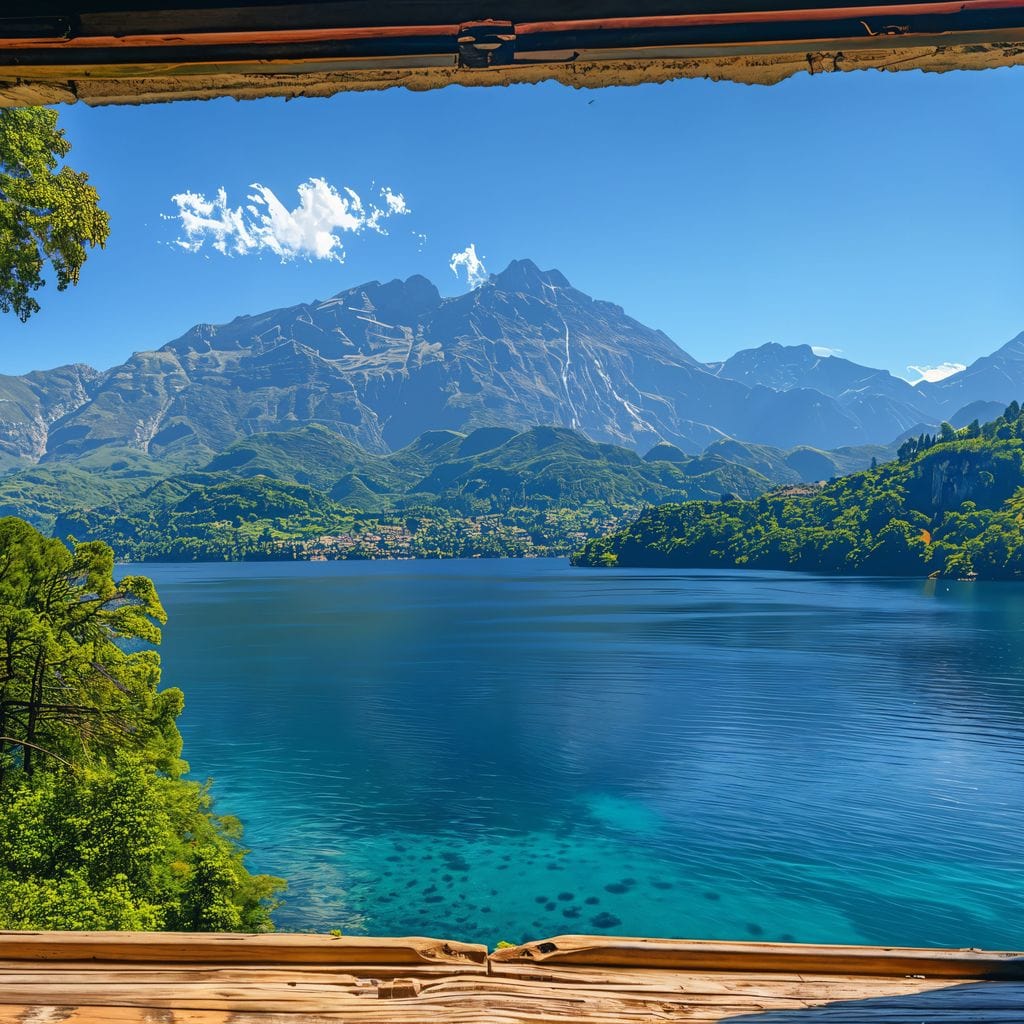Lakeside Serenity Vista Canvas Wall Art