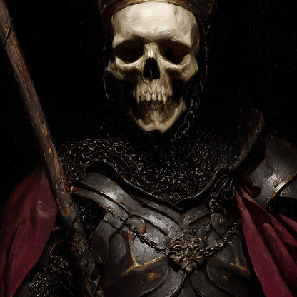 King of Bone and Shadow Reign Canvas Wall Art