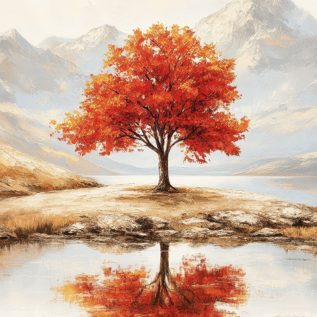 Reflections of Autumn Canvas Wall Art