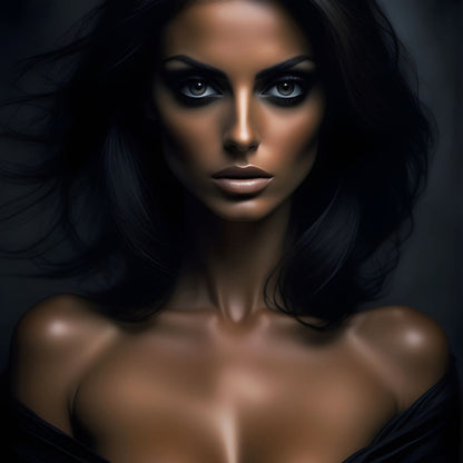 Female Portrait 199 Canvas Wall Art