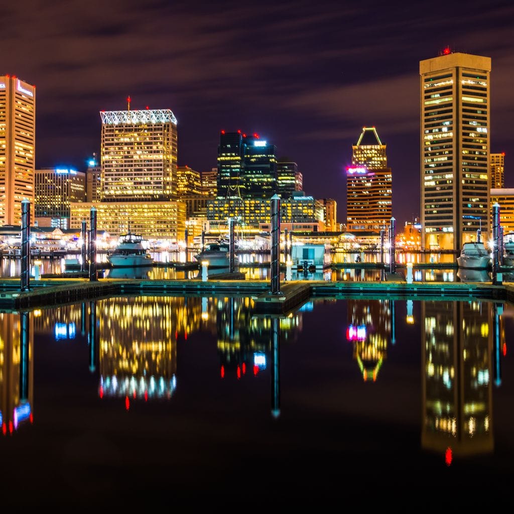 Baltimore Skyline Canvas Wall Art