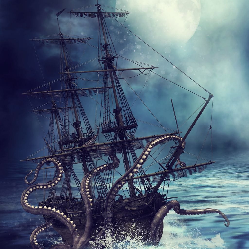 The Kraken Canvas Wall Art