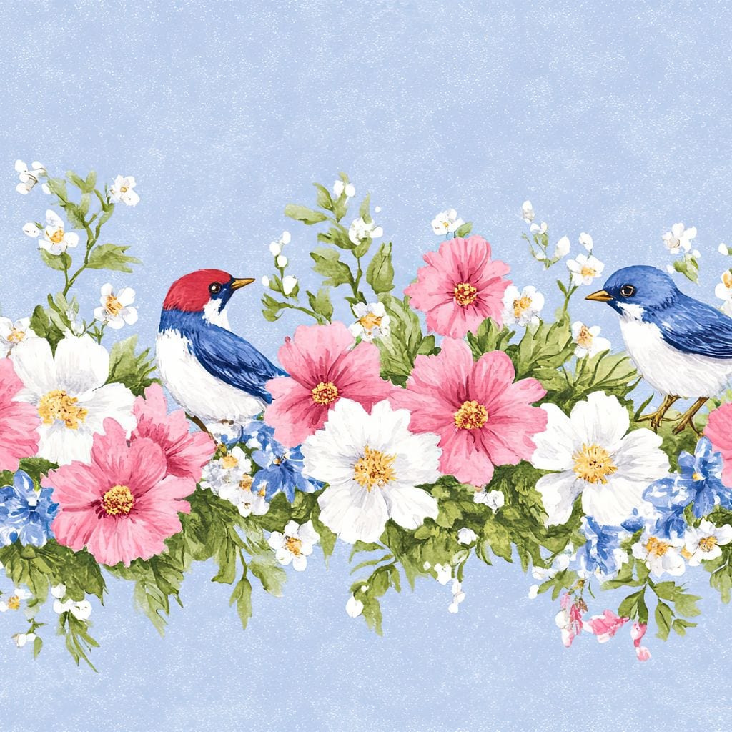 Delicate Harmony of Blossoms Canvas Wall Art