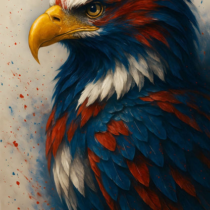 Eagle Majesty Feathered Glory Canvas Wall Art