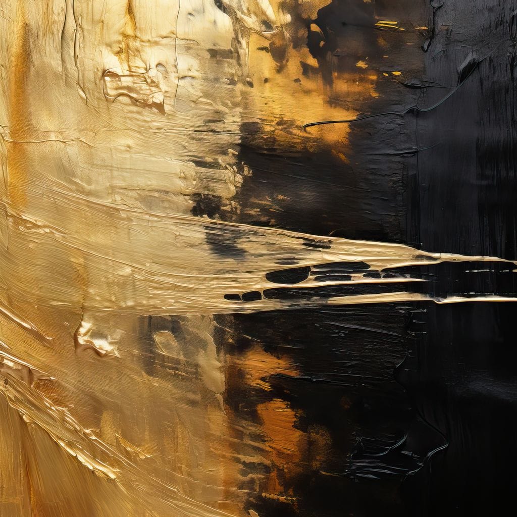 Tranquil Gold Glow Canvas Wall Art