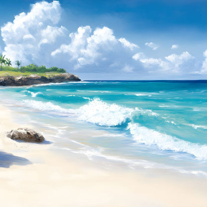 Tranquil Shores Escape Canvas Wall Art