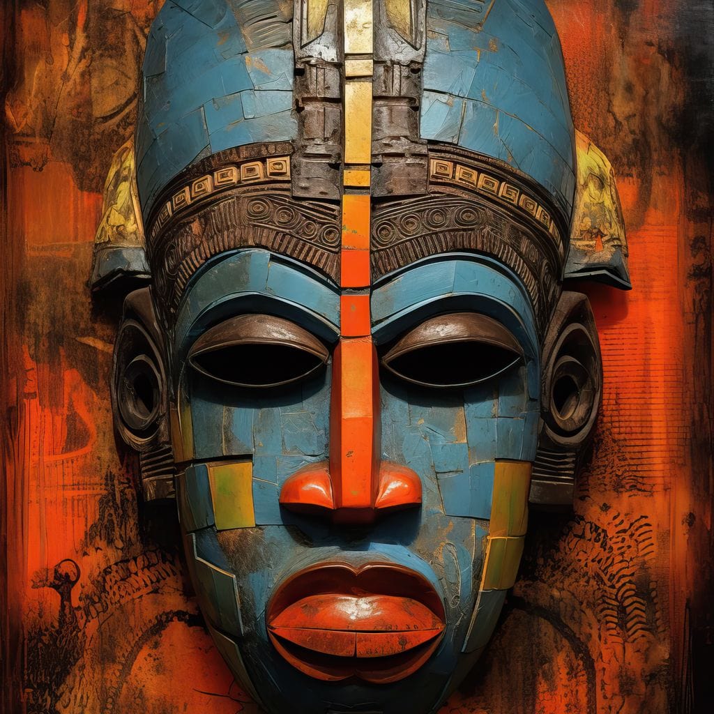 Gaze of the Ancestors Canvas Wall Art