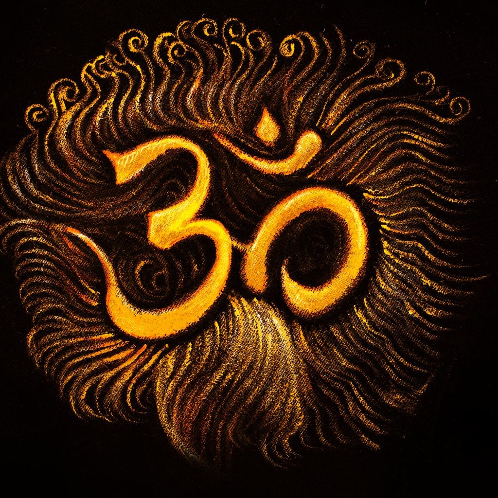 Golden OM Canvas Wall Art