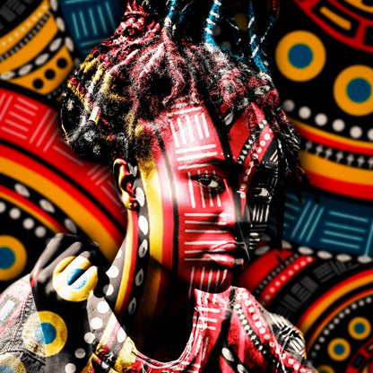 Colorful Portrait Canvas Wall Art