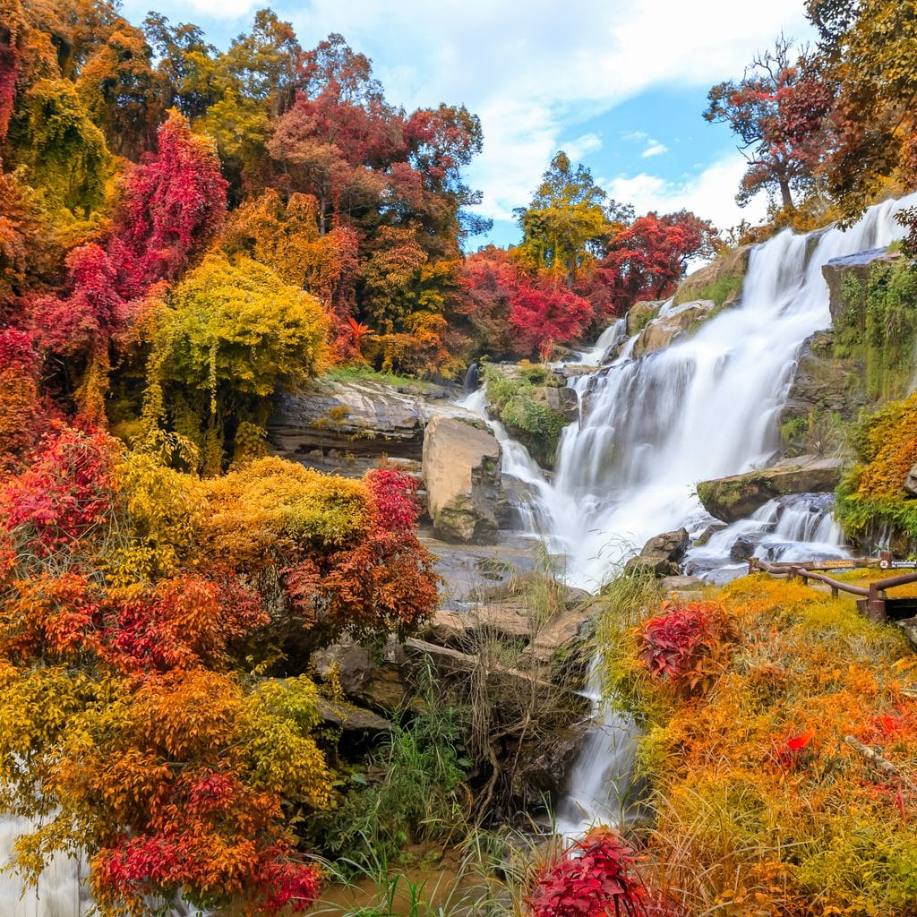 Mae Klang Waterfall Canvas Wall Art