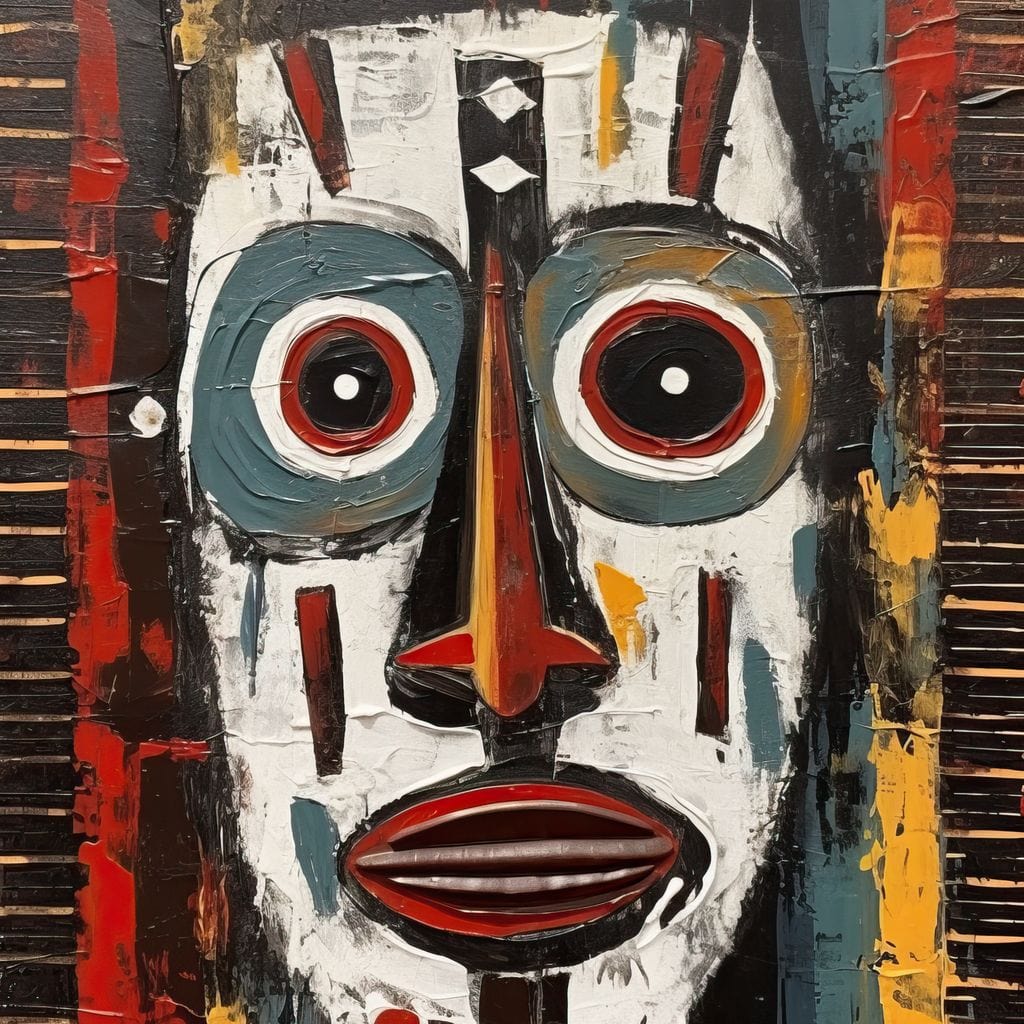 Tribal Mask 15 Canvas Wall Art