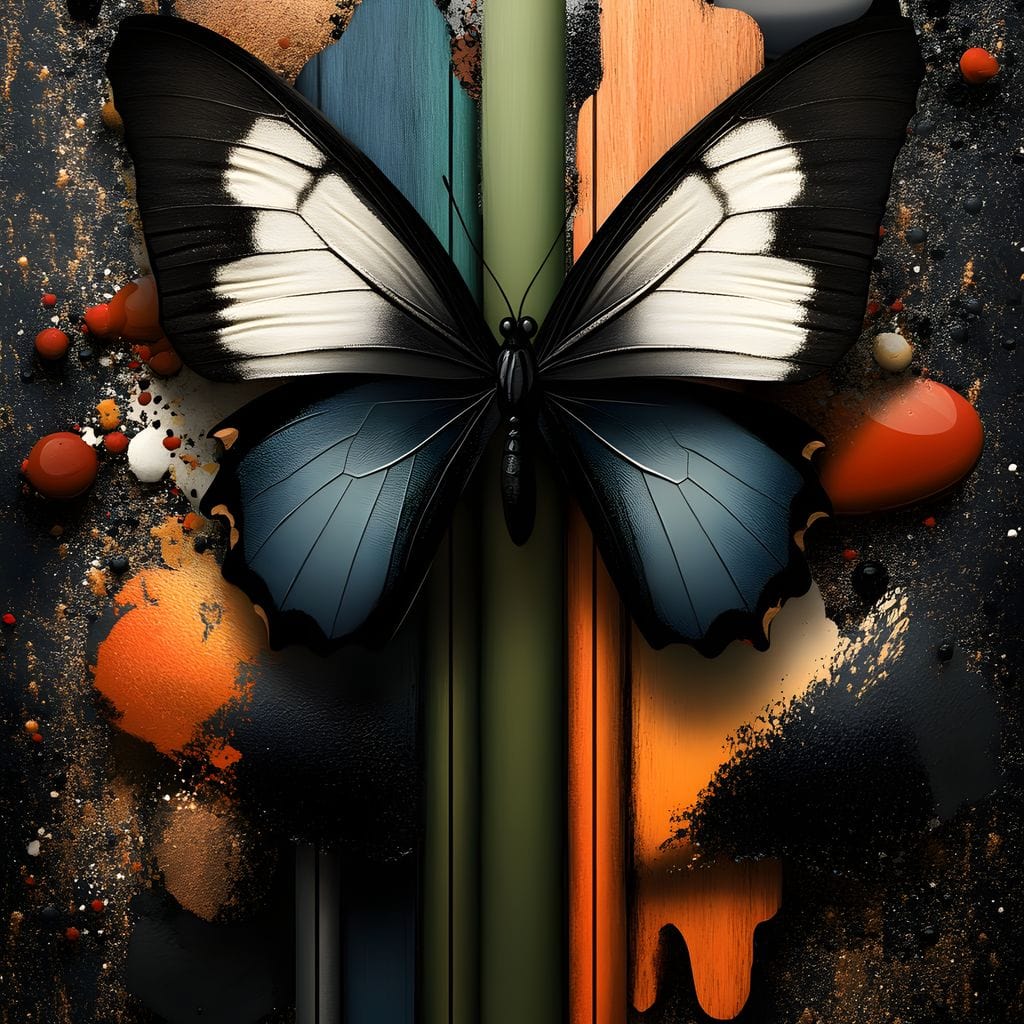 Butterfly Dreamscape Fusion Canvas Wall Art