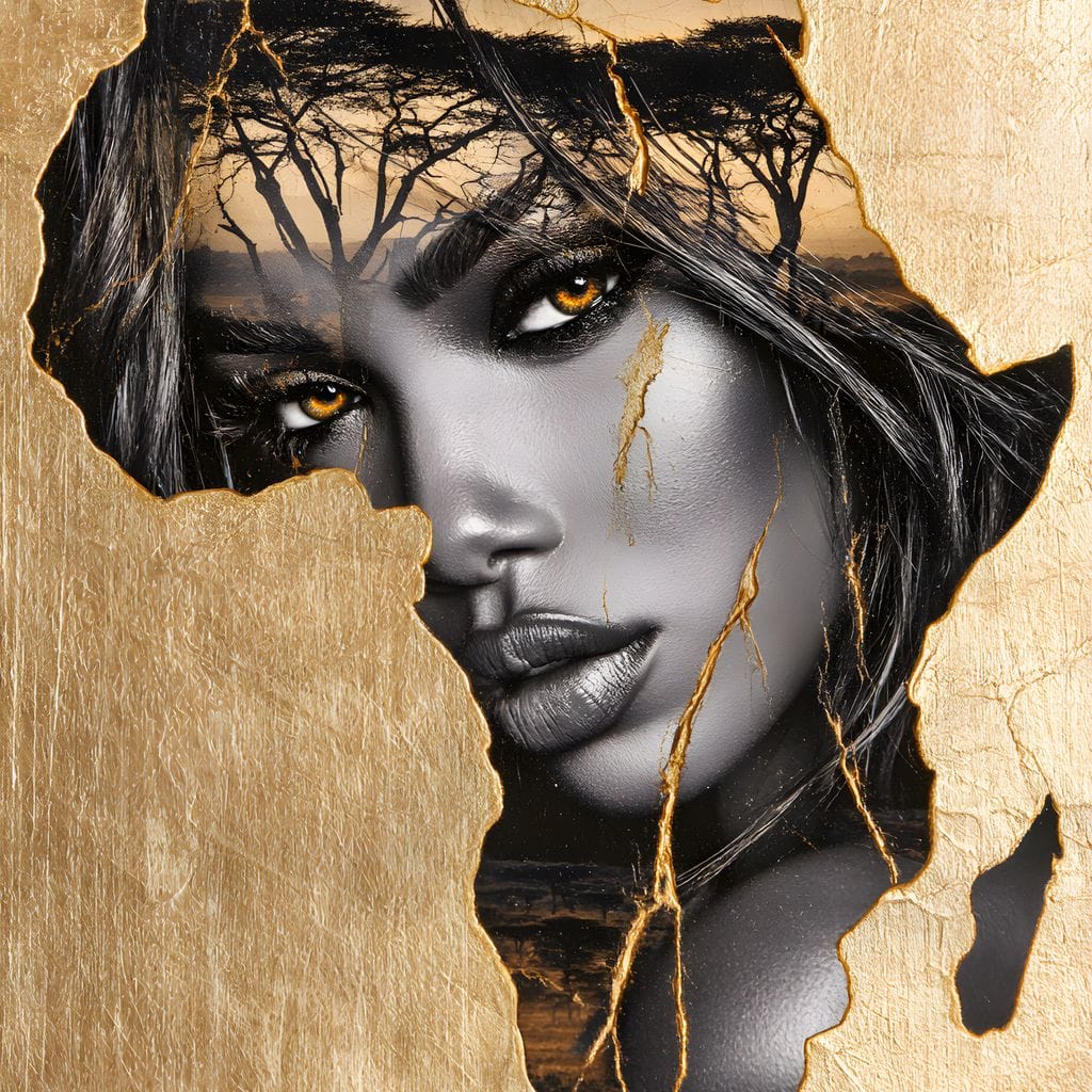 Golden Legacy of the Savannah Soul Canvas Wall Art