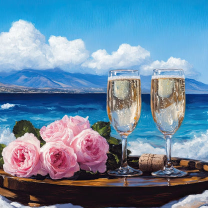 Oceanfront Celebration Bliss Canvas Wall Art