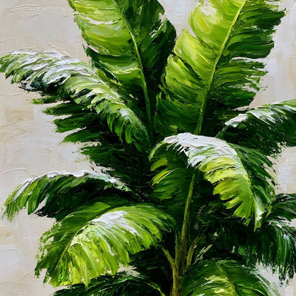 Verdant Rhythm of Tropical Palms Canvas Wall Art