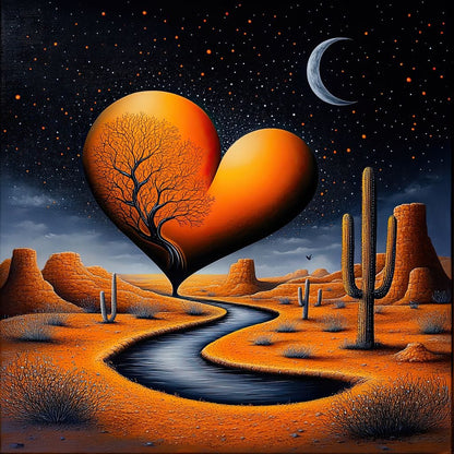 Heart of the Desert Canvas Wall Art