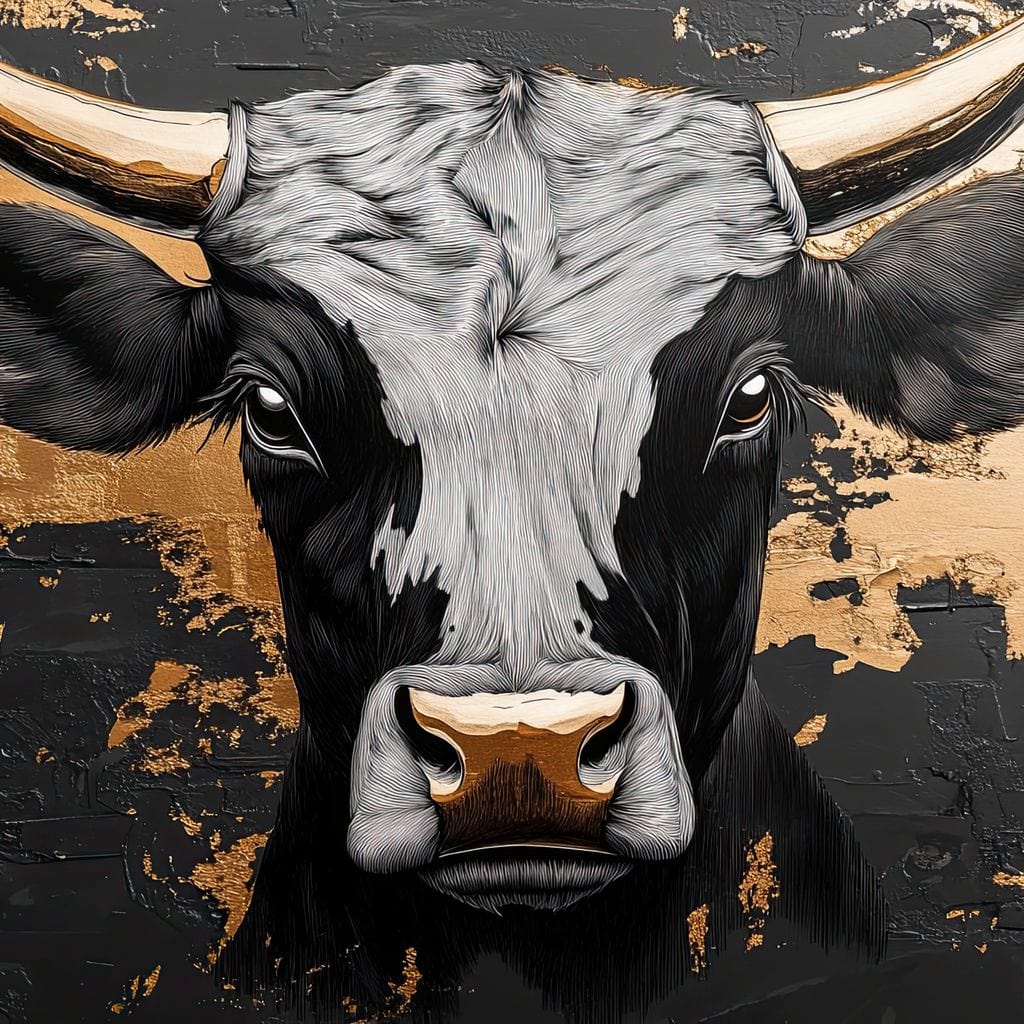 Golden Majesty of the Plains Canvas Wall Art