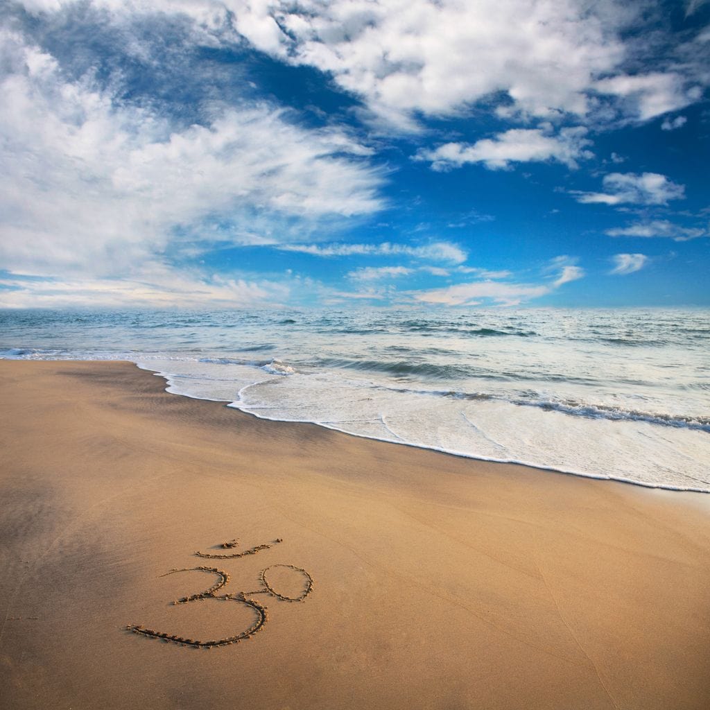 Meditation Beach Canvas Wall Art