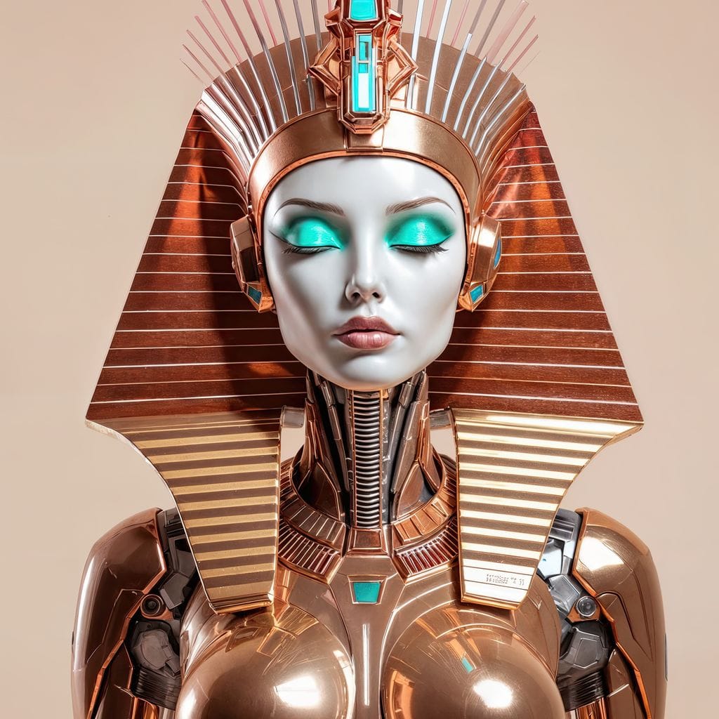 Cyber Cleopatra Canvas Wall Art