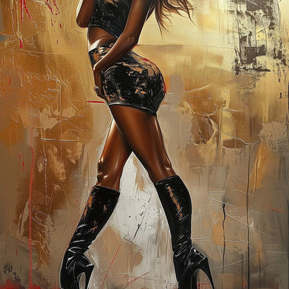 Alluring Legs In Motion Canvas Wall Art