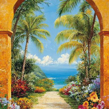Tropical Vacation Canvas Wall Art