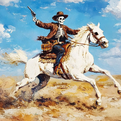 Rider of the Endless Plains Canvas Wall Art