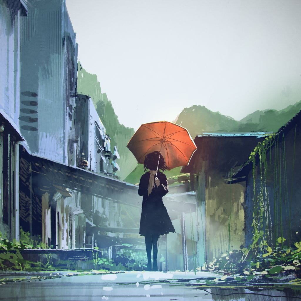Abandoned Streets Canvas Wall Art