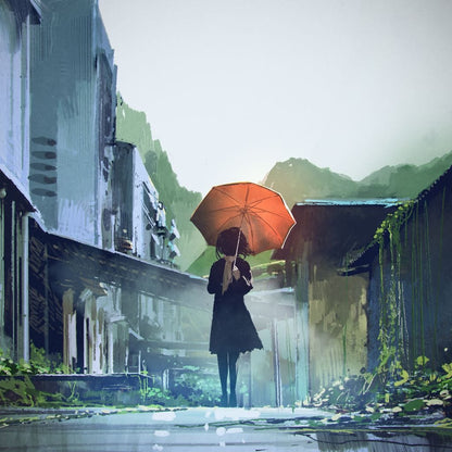 Abandoned Streets Canvas Wall Art